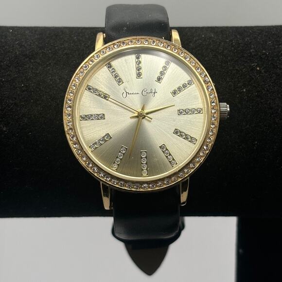 Black & Gold Jessica Carlyle Men's Watch - Picture 2 of 2